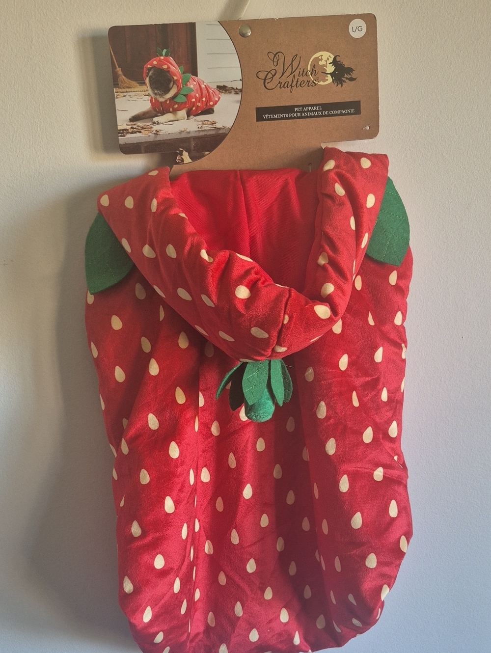 Wild Critters Pet Strawberry Costume - Red